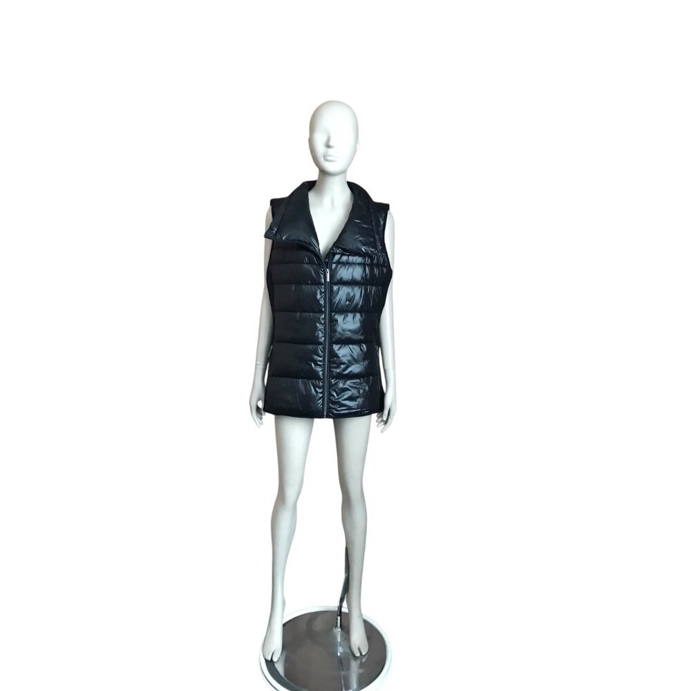 Calvin Klein Black Quilted Zip Up Vest